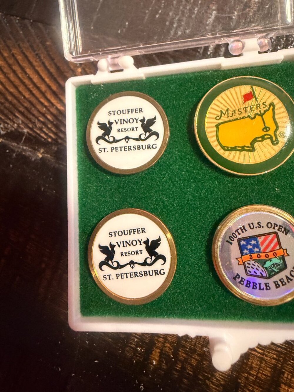 VINTAGE MASTERS Assorted 4-Pack - Metal Golf Ball Markers Multi Set - Picture 4 of 6